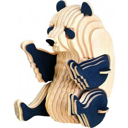 3D Puzzel Bouwpakket Panda- hout