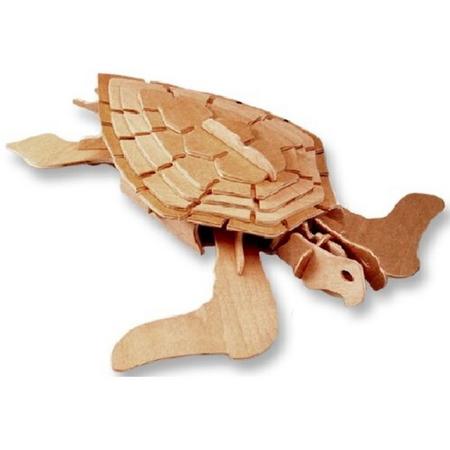 Bouwpakket 3D Puzzel Schildpad- hout