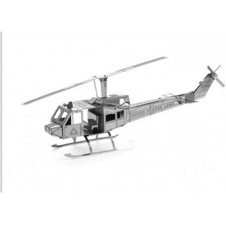 Bouwpakket  3D metaal Helikopter UH1 Huey-Metal Works