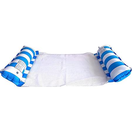 Waterhangmat - Hangmat - Opblaasbare hangmat - Waterspeelgoed - Multifunctioneel - Blauw