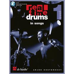 De Haske Real Time Drums in Songs - Bladmuziek voor drums