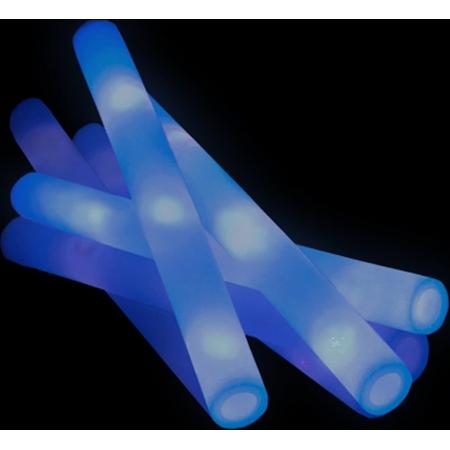 Foam sticks blauw - 100 stuks