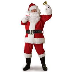 Luxe kerstman verkleedpak 8dlg voor volwassenen Santa Claus kostuum