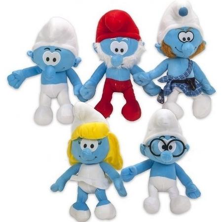 Smurf knuffel pop 38 cm - Smurfen knuffelpoppen - Cartoon speelgoed knuffels voor kinderen