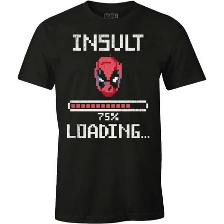 Marvel - Deadpool Insult Loading Black T-Shirt L
