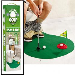 Decopatent® WC Golf Set voor op de WC of Toilet - 8 Delig - WC Spel - Kado Spel / Cadeau voor Mannen