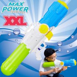 XXL Waterpistool - MEGA Super soaker waterpistool voor jongens - Jumbo waterkanon - Supersoaker water pistool voor kinderen - Waterspeelgoed Watergeweer - Water gun met groot water reservoir - Afm 80x15x27 Cm - 3.2 Liter GROEN/BLAUW - Decopatent®
