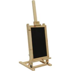 Krijtbord/memobord schildersezel van hout 31 x 29 x 85 cm