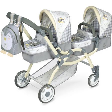 Twin babypoppenwagen  3 in 1 pipo