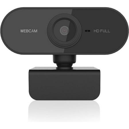 Full HD Webcam - 1080p - Ingebouwde Microfoon - Computer - Laptop - Thuiswerken - Camera - USB - Zwart