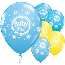 Ballonnen ‘Baby Boy’ - 6 stuks