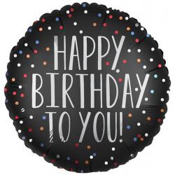 Folieballon ‘Happy Birthday To You’ Zilver -  45 Centimeter