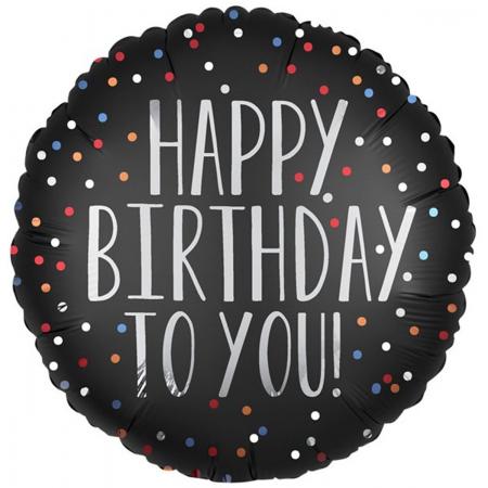 Folieballon ‘Happy Birthday To You’ Zilver -  45 Centimeter