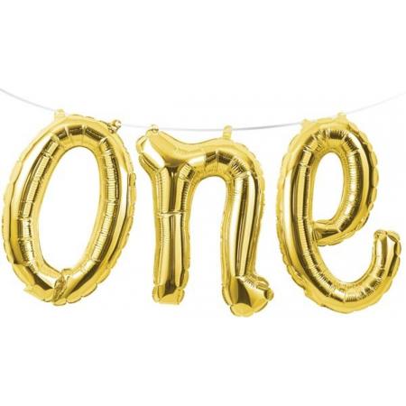 Folieballon ‘One’ Goud