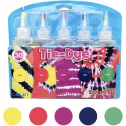 Tie Dye Kit Kit Poeder 5 Kleuren 120ml - Shirt Tie Dye Set Incl Touw & Handschoenen – Kindvriendelijk - Tie Dye Paint