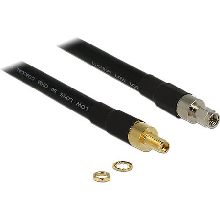 DeLOCK 10m SMA/SMA 10m SMA SMA Zwart coax-kabel
