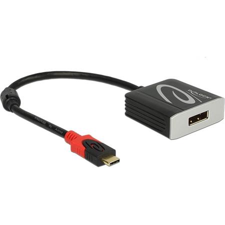 DeLOCK 63312 USB Type-C Displayport Zwart kabeladapter/verloopstukje