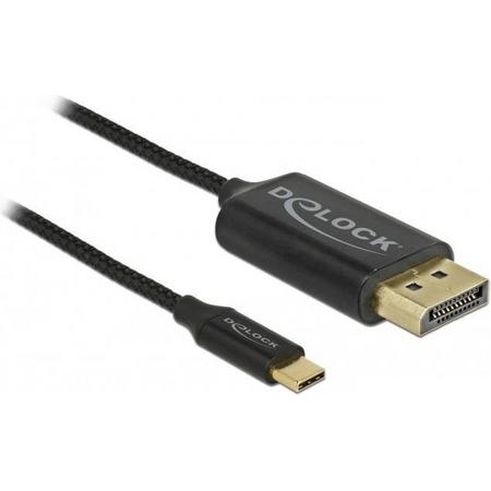 DeLOCK 83710 video kabel adapter 2 m USB C DisplayPort Zwart