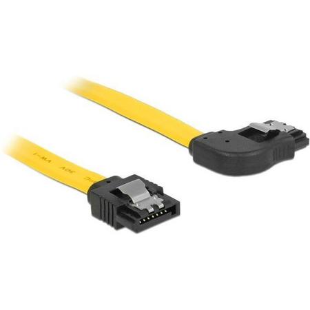 DeLOCK 83959 SATA-kabel 0,1 m SATA 7-pin Zwart, Geel