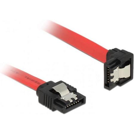 DeLOCK 83977 SATA-kabel 0,2 m SATA 7-pin Zwart, Rood