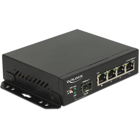 DeLOCK 87704 Gigabit Ethernet (10/100/1000) Zwart netwerk-switch