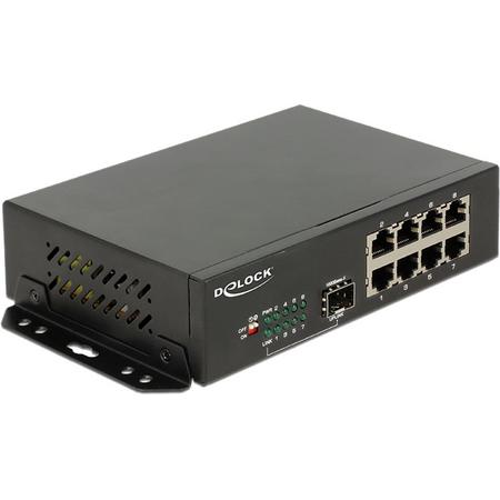 DeLOCK 87708 Gigabit Ethernet (10/100/1000) Zwart netwerk-switch