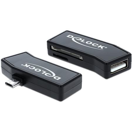 DeLOCK 91730 USB 2.0 Zwart geheugenkaartlezer
