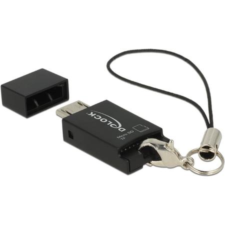 DeLOCK 91738 Micro-USB Zwart geheugenkaartlezer