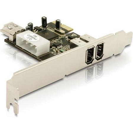 DeLOCK FireWIre PCI Express Card interfacekaart/-adapter