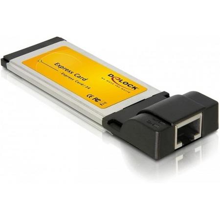 DeLOCK Gigabit Ethernet ExpressCard Adapter 1000Mbit/s netwerkkaart & -adapter
