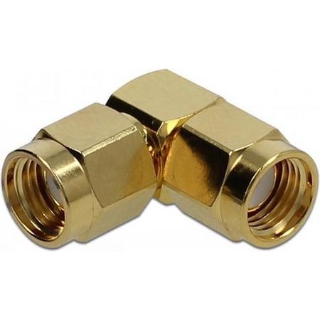DeLOCK RP-SMA (m) - RP-SMA (m) haakse adapter - 50 Ohm / 10 GHz
