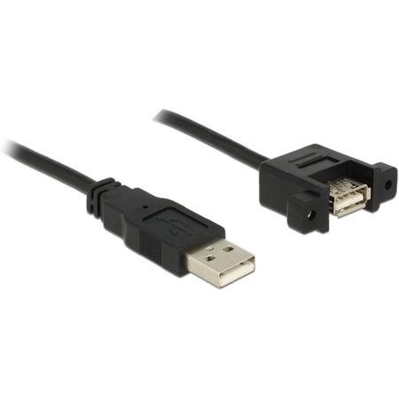 Delock USB 2.0 A Male naar USB 2.0 A Female - 1 m