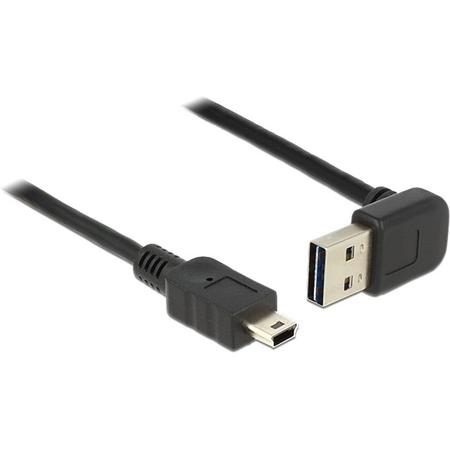 Delock USB 2.0 A Male naar USB 2.0 Mini Male - 1 m