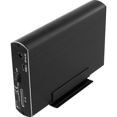 DELTACO MAP-GD39C externe USB-C harde schijf behuizing voor 1 x 3.5