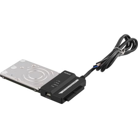 Deltaco USB3-SATA2IDE USB 3.0 naar SATA 3Gb/s of IDE adapter voor extern via USB aansluiten 2.5