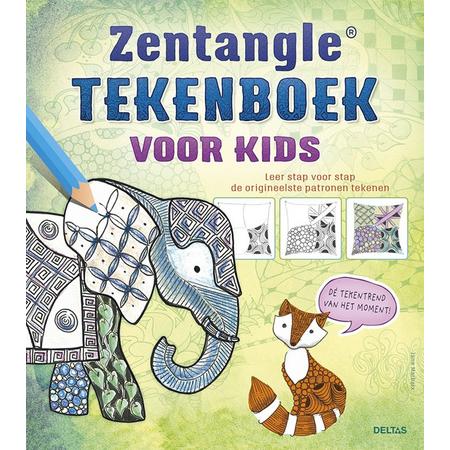 Deltas Hobbyboek Zentangle Tekenboek Voor Kids 26 Cm