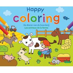 Happy Coloring - De dieren van de boerderij / Happy Coloring - Les animaux de la ferme
