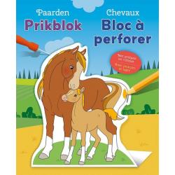Paarden prikblok / Chevaux bloc à perforer