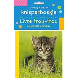 Snoezige dieren knisperboekje / Livre frou-frou adorables animaux