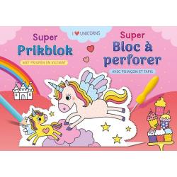 Super prikblok I love unicorns / Super bloc à perforer I love unicorns