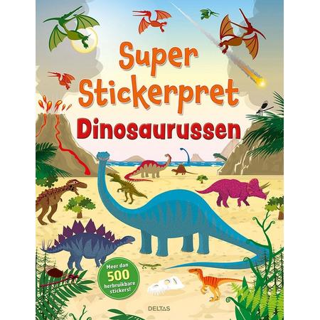 Super stickerpret - Dinosaurussen - Stickerboek - Deltas - 4 jaar