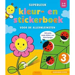 Superleuk kleur- en stickerboek voor de allerkleinsten 2-4 jaar