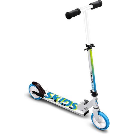 Stap - Zinaps Scooter 6-inch Kids Control JS123700 vouwen scooter - blauw / wit / groen, wit blauw -  (WK 02124)