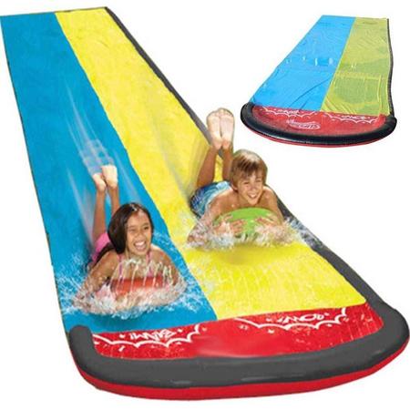 Watergrijvaan - Zinaps Water Slide, 610 x 145 cm, Water Dia Mat, Water Mat Outdoor Water Toy voor Tuin, Gazon en Kinderen- (WK 02127)