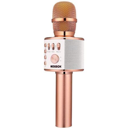 microfoon kinderen - ZINAPS Kinderen Karaoke Microfoon, Portable 3-in-1 Bluetooth Microfoon, Handmicrofoon, Gift van de Verjaardag, Partij van het Huis Luidsprekermicrofoon, voor iPhone, Android, iPad, PC, Smartphone