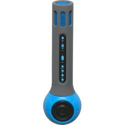 Denver KMS-10 blauw, Draadloze bluetooth karaoke microfoon speaker