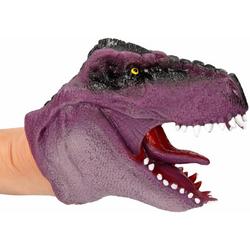 Dino World latex handpop paars 14 cm