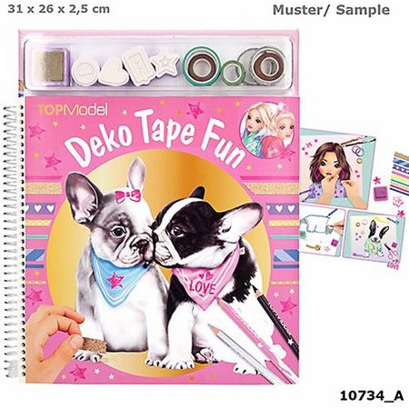 Topmodel kleurboek met maskin g tapes dog