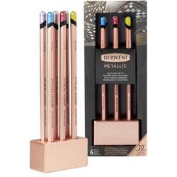 Derwent Limited Edition Metallic kleurpotloden in koperen houder-  Gift Set