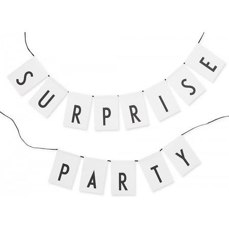 Design Letters - Vlaggenlijn Happy birthday / Surprise party - Flags pink